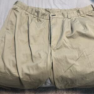 Duluth Cotton Khaki Pants with Stretch Waist 48 x 32